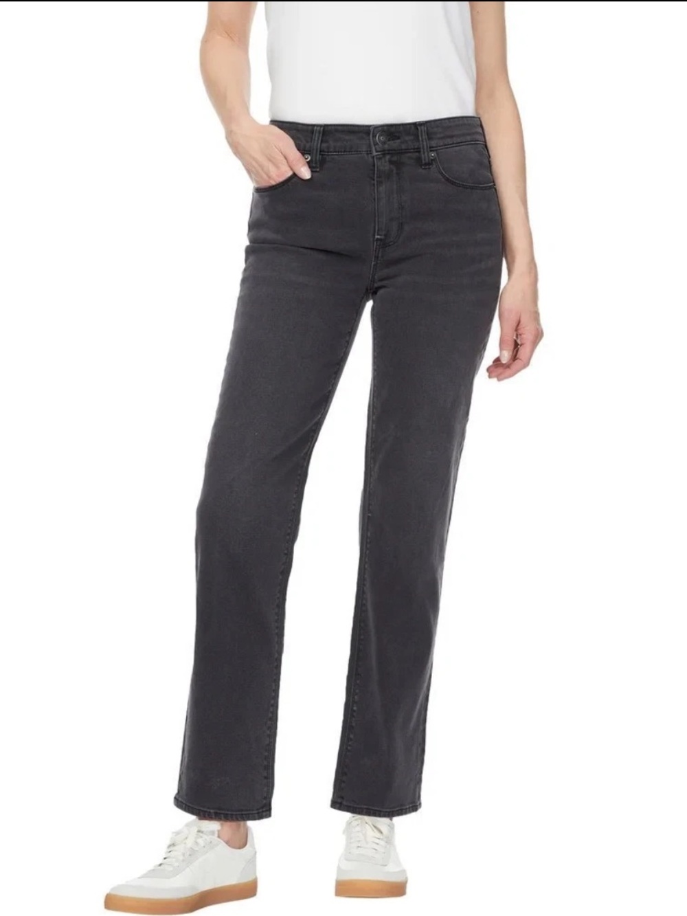 Hudson Women's Straight Leg Jean Black Size 4